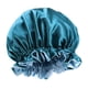 thumbnail image 2 of Gorro De Satén Gorro De Dormir Gorro De Pelo De Dormir De Doble Capa Azul, 2 of 5