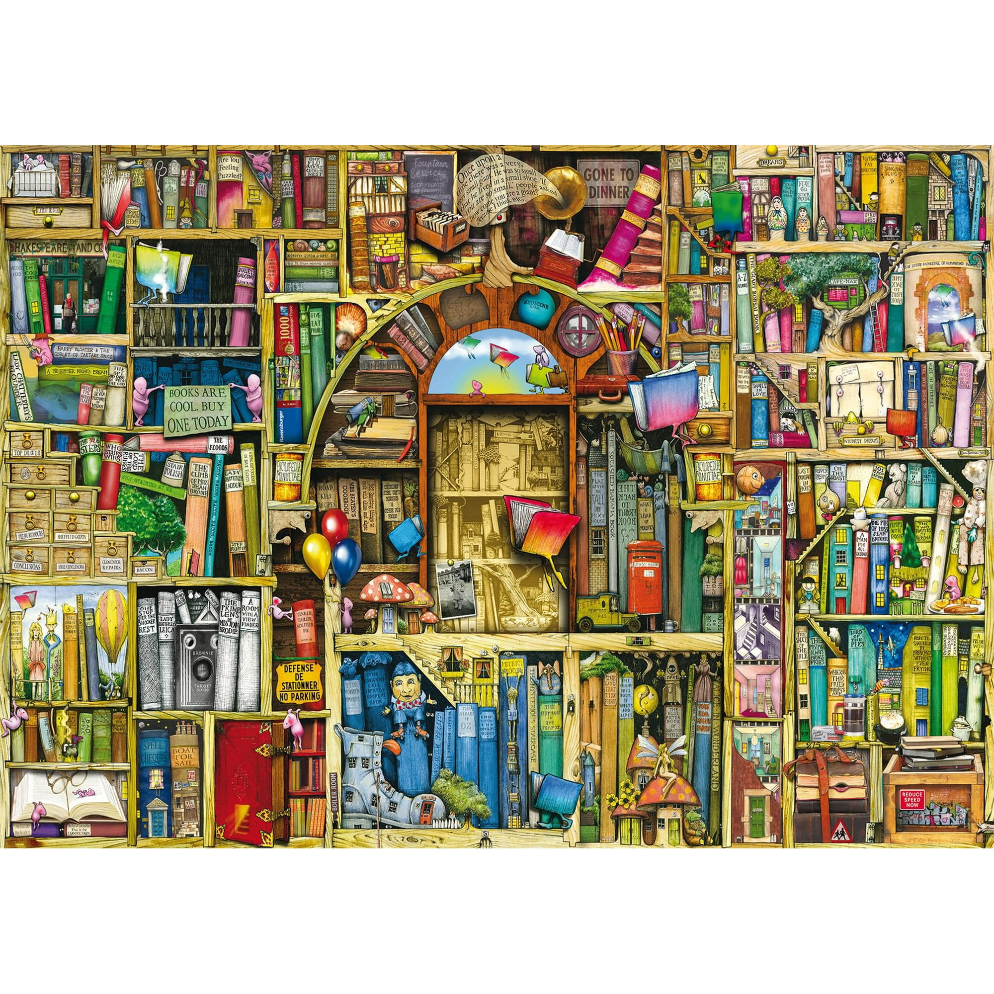 Rompecabezas Ravensburger The Bizarre Bookshop 2 1000 Piezas