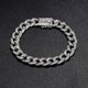 thumbnail image 3 of Pulseras de Plata para Hombre de 10 Mm Transparentes 5A+ CZ Pulsera de Cadena para Hombre Hipoalergénica Pulsera de Eslabones de Plata Esterlina 925 para Hombre Joyería 15-21 Cm, 3 of 7