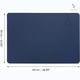 thumbnail image 2 of Set 4 Individuales Ecocuero Impermeables Antimanchas Reversibles Gris Azul, 2 of 9