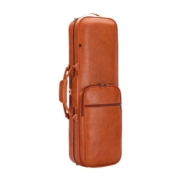 Estuche Para Violín Tamaño Completo Estuche Rígido 4/4 Mochila A Prueba De Polvo Estuche De Transporte Caja Para Violín Naranja