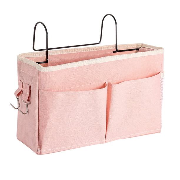 Cesta de almacenamiento colgante para mesita de noche, organizador multifunción