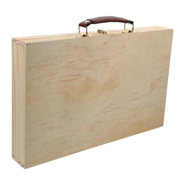 Artista Suministros Organizador de caja de la caja Strurdy Sleek Contenedor Caja de almacenamiento de viajes para lápices Cepillos Marcadores Pinturas