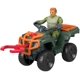 thumbnail image 1 of ATV de juguete de Jurassic World con técnico y pinzas para dinosaurios, 1 of 5