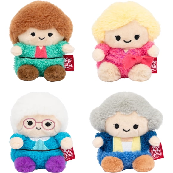 Peluche BumBumz Golden Girls 4 piezas 11,5 cm
