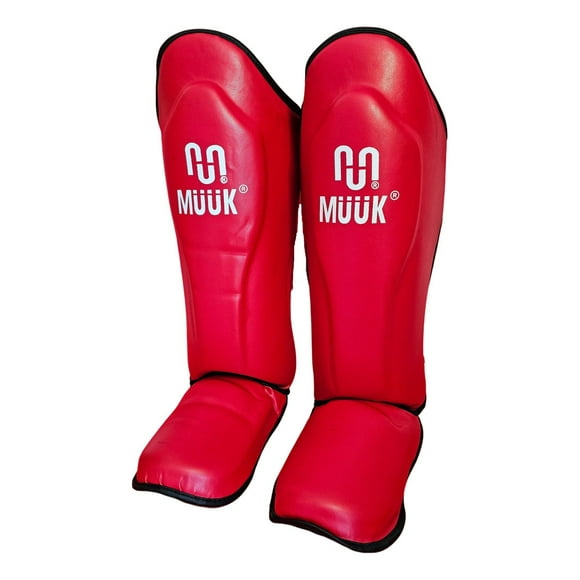 Canillera Con Empeinera Pro Kick Boxing Mma Muuk Rojo