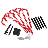 Genérico - Juego De 5 Bastones De Caramelo Solares Led De 25Cm