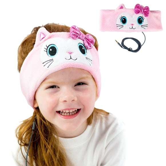Auriculares con diadema CozyPhones Kids Volume Limited Pink Kitty