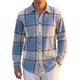 thumbnail image 1 of Camisa de Cuadros de Manga Larga de Ajuste Regular para Hombre XL Azul, 1 of 5