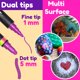 thumbnail image 2 of Marcadores de pintura CHALKY CROWN paquete de 24 surtidos de doble punta, 2 of 6