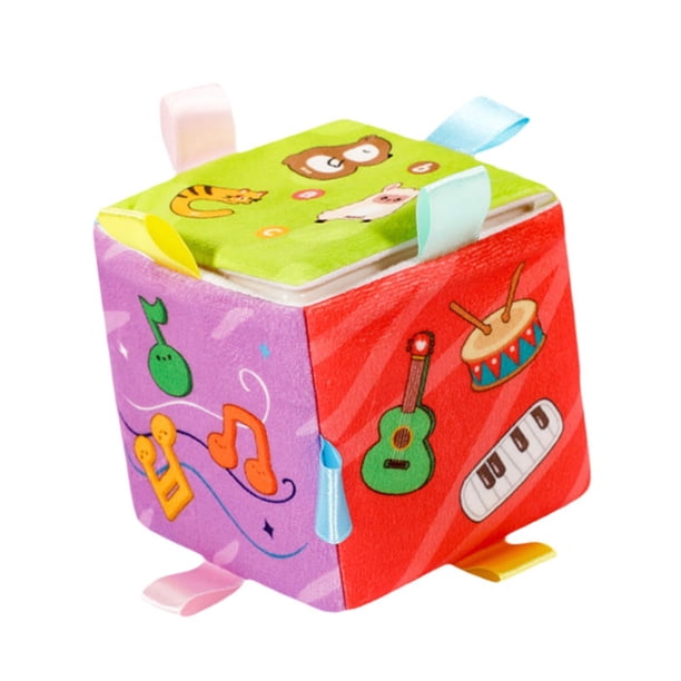 Cubo de actividades sensorial musical, cubo de actividades sensorial, juguete de viaje, caja de música extraíble, cubo de actividades de aprendizaje, Cognición