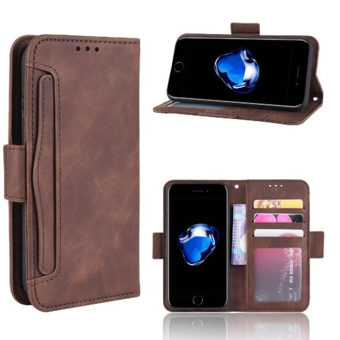 Funda Tipo Billetera Foxdock Para Iphone Se 2020/8/7 – Tapa Flip Con Tarjetero