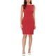 thumbnail image 1 of INSPIRE CHIC Vestido de Tubo sin Mangas para Mujer Cuello de Barco Vestido para el Trabajo Rojo XL, 1 of 6