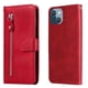 thumbnail image 1 of Funda con Cremallera para iPhone 13, Carcasa Cartera de Cuero PU con Soporte y Tarjetero, 1 of 5