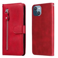 Gangxun - Funda Con Cremallera Para Iphone 13, Carcasa Cartera De Cuero Pu Con Soporte Y Tarjetero
