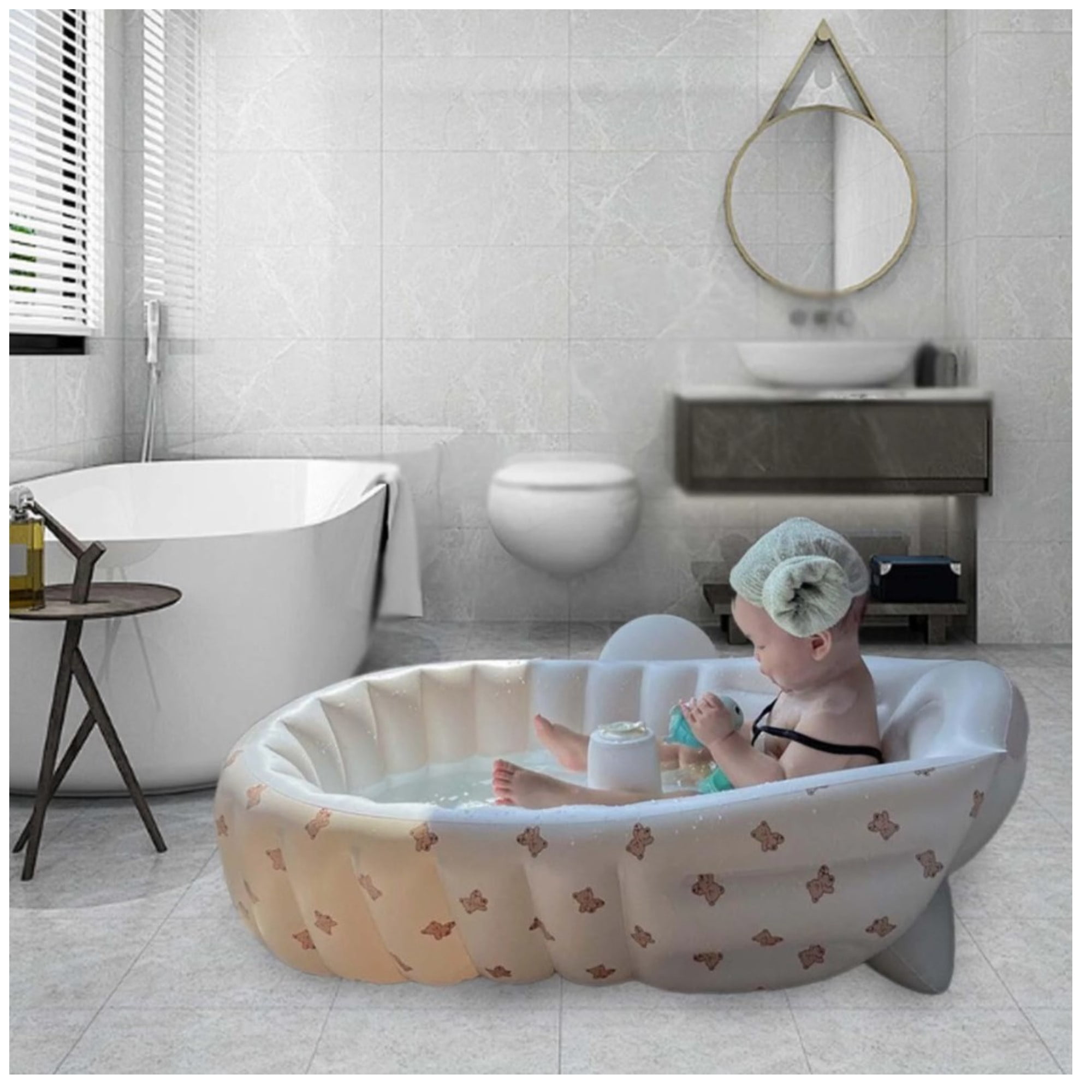 Citohome - Bañera Inflable Piscina Bebes Antiresbalante