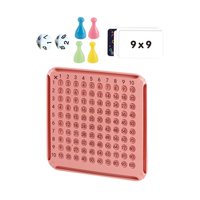 Magideal - Juego De Mesa De Matemáticas, Bloques De Multiplicación, Herramientas De Enseñanza, Juguetes De Aprendizaje Temprano, Manipulativos Matemáticos Para E Rosa