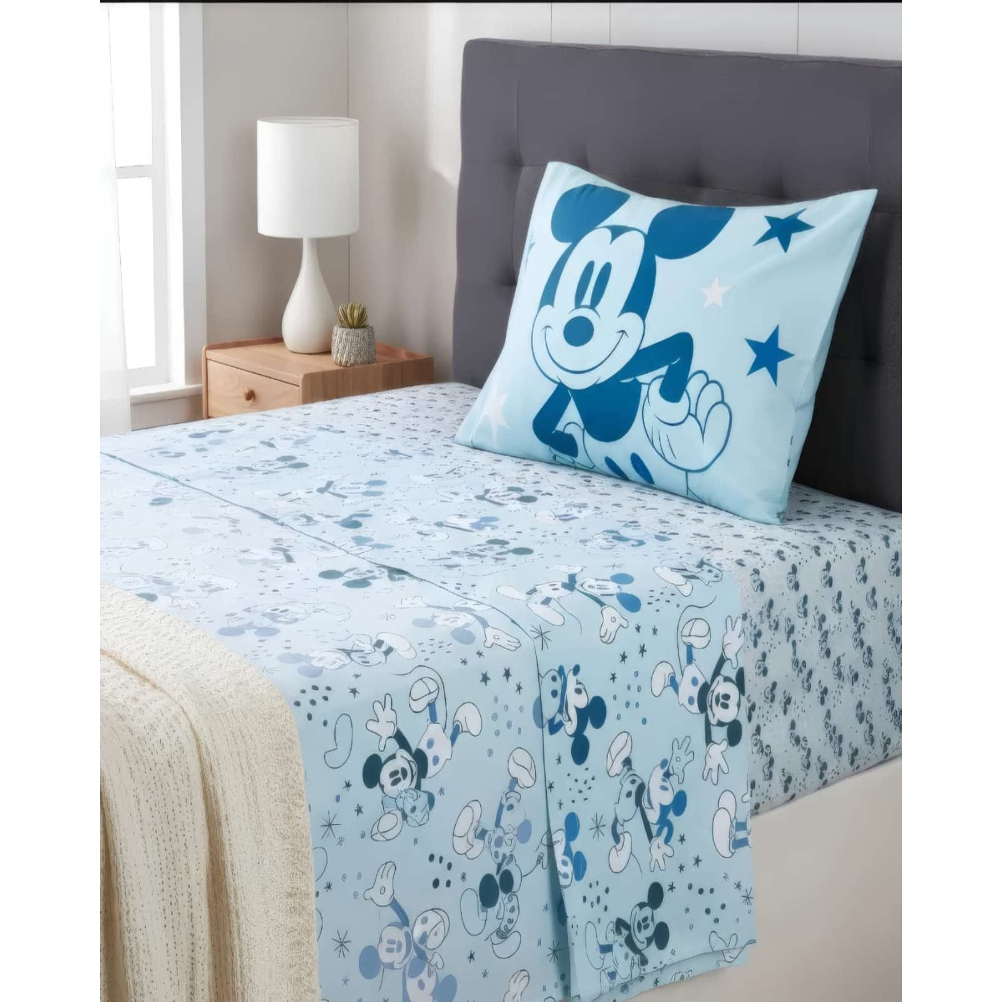 Mylhogar - Juego De Sabanas Plaza Y Media Mickey Mouse