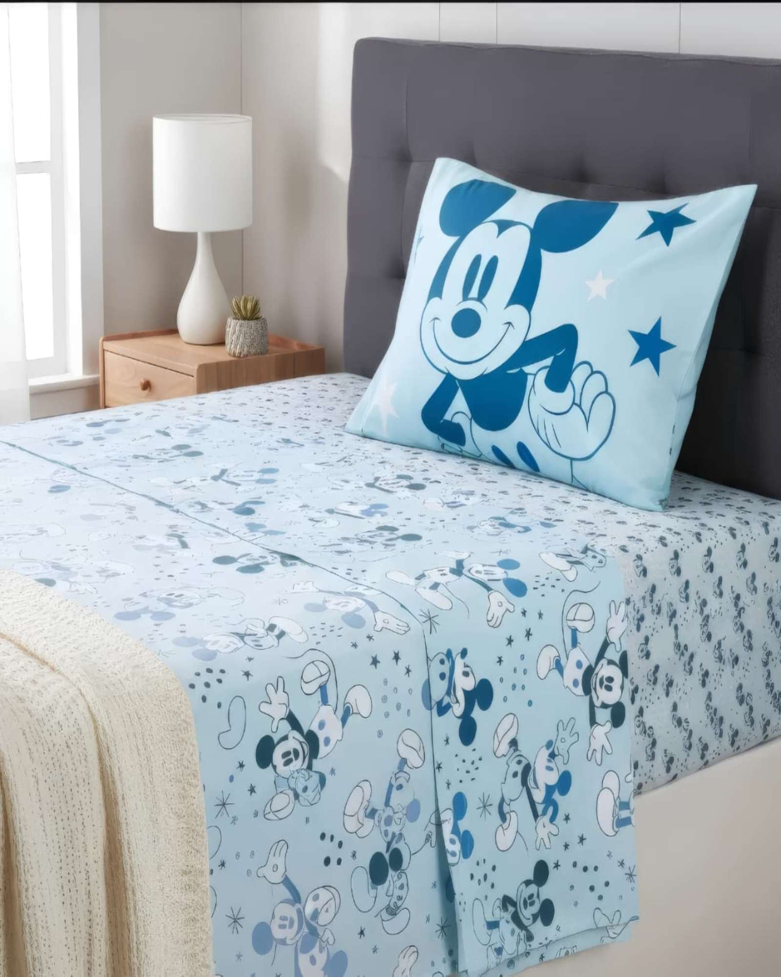 Mylhogar - Juego De Sabanas Plaza Y Media Mickey Mouse