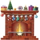thumbnail image 1 of Pegatina de pared para chimenea navideña, calcomanía de pared para chimenea navideña, arte de pared de PVC, suministros de decoración navideña para fiestas navideñas, 1 of 7