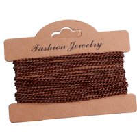 Bothyi - Cadena De Eslabones Trenzados, Fabricación De Joyas Diy, Llavero, Pendientes, Cadena De Cable Curvo, Chapado En Bronce Rojo