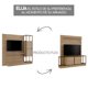 thumbnail image 2 of Rack Tv 60" Home Design Noce Oro, 2 of 4