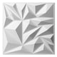 thumbnail image 2 of Paneles decorativos de pared Art3d, paquete de 33 paneles 3D de PVC, diamante blanco, 30 x 30 cm, 2 of 9