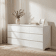 thumbnail image 2 of 9 Drawer Dresser with No Handle Design, Modern White Matte Wood Dresser for Bedroom, Storage Chest of Drawers for Living Room, Hallway, Entryway, 2 of 3