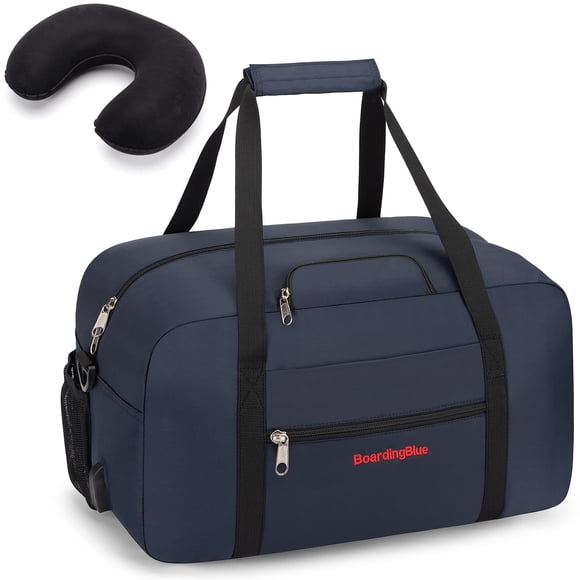 Bolsa de lona Boardingblue, artículo personal de United Airline, 43 x 25 x 23 cm