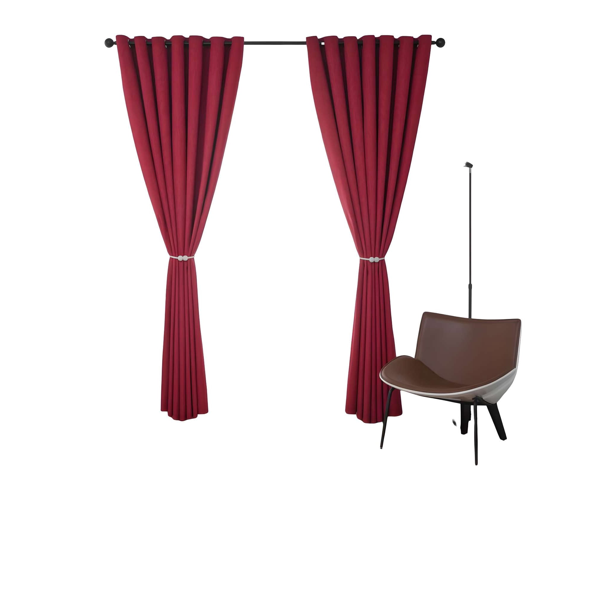 Genérico - Cortinas Black Out Color Burdeo