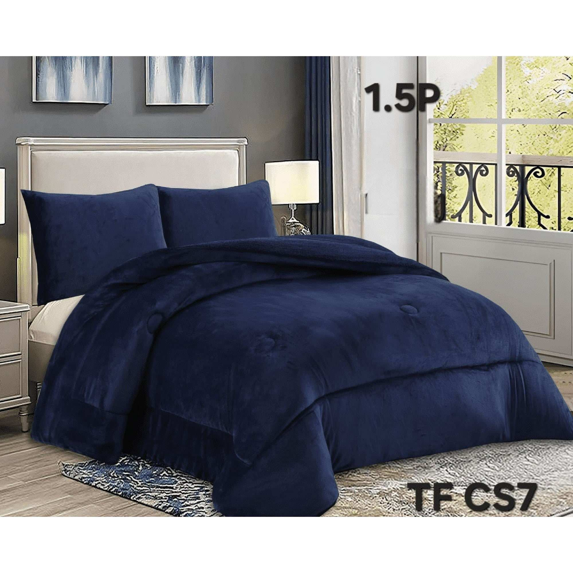 Tecnocasa - Cobertor De Invierno Plush Liso Plaza Y Media