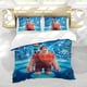 thumbnail image 5 of Wreck It Ralph Conjunto de sábanas temático, trío de piezas, cómodo y amigable con la piel, diseño único, regalo de decoración para el hogar para familiares, amigos y fans,173cm *218cm, 5 of 6
