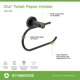 thumbnail image 3 of Portarrollos de pared Symmons Dia 353TP-MB negro, 3 of 4