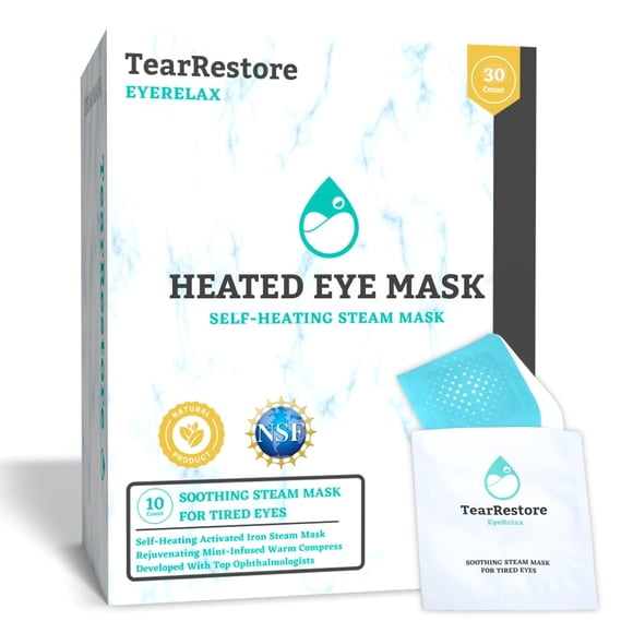 Mascarilla térmica TearreStore EyeRelax para ojos secos (paquete de 30)