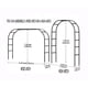 thumbnail image 2 of Estructura Metálica Garden Arch Trellis De 2 4 M Para Plantas Trepadoras, 2 of 6