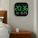 thumbnail image 3 of RELOJ DIGITAL DE PARED CUADRADO CON CONTROL REMOTO verde, 3 of 3