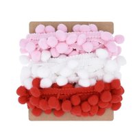 Magideal - Mini Pompón De 13 Yardas, Cinta Con Flecos De , Accesorio De Diy, Adorno De Encaje Para Almohada, Cortinas, Decoración Para Hogar