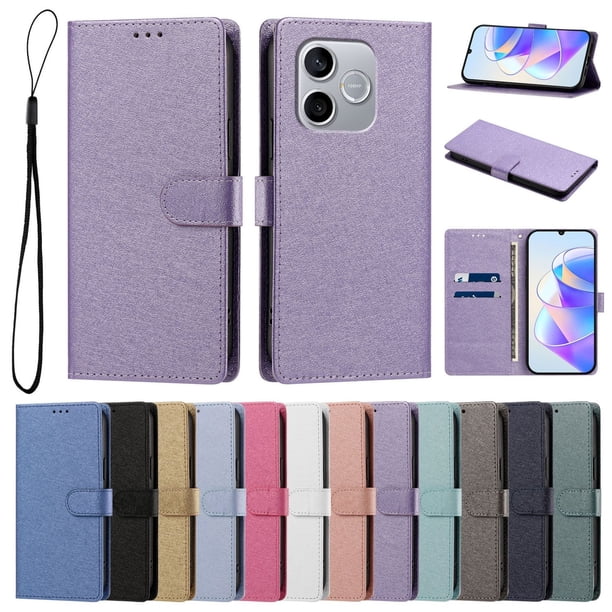 Cartera Funda para Honor 600 Lite Carga Inalámbrica, Lila