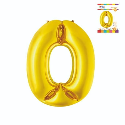 Globo Papel Metal Dorado 32 N0 / Producto Surtido  Party Express