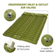 thumbnail image 3 of Colchoneta Doble Para Acampar, Inflable, Para 2 Personas Verde, 3 of 3