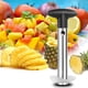 thumbnail image 5 of Herramienta de acero inoxidable para quitar el corazón de la piña para el hogar y la cocina con hoja afilada para cortar rodajas de fruta en cubitos. Pelador y rebanador de piña todo en uno que corta, 5 of 7
