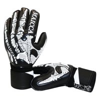 Magideal - Guantes De Antideslizantes Pu Látex Transpirable Protección De Partido De Fútbol Para Niños Fútbol Los Más Duros , Negro 10 Negro Blanco 10