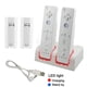 thumbnail image 4 of Base de carga OSTENT para mando de Wii + 2 baterías recargables blancas, 4 of 7