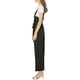thumbnail image 4 of INSPIRE CHIC Mono de Mujer con Botones al Frente, Cintura Alta, Cinturón y Corte Recto, Talla S, Negro, 4 of 8