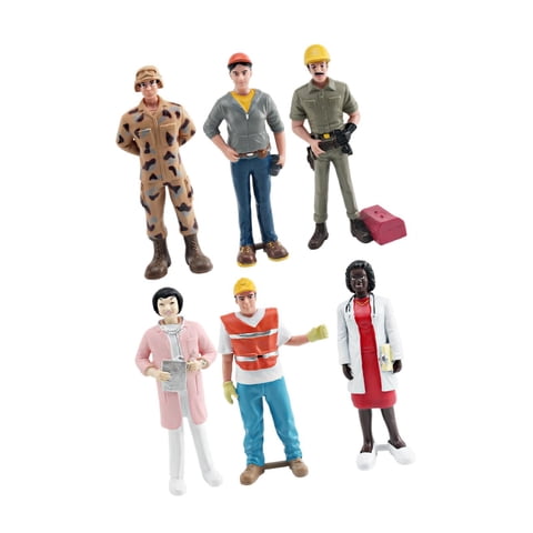 Bothyi - Modelos De Personajes Profesionales De 6 Piezas Figuras Colección De Manualidades Pintadas A Mano B