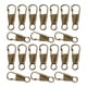 thumbnail image 2 of 20 Piezas Tirador De Cremallera Desmontable Para Abrigo Botas 4 Colores Clip Color Cobre, 2 of 5