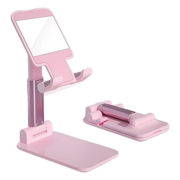 Soporte Base Porta Celular Tablet iPad Para Mesa rosa