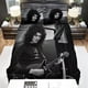 thumbnail image 2 of Brian May Musician Singer Black & White Photo Duvet Cover Bedding Set, 2 of 2