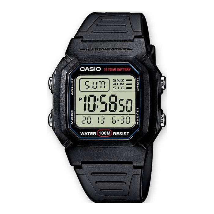 Reloj Digital Negro Casio W-800h-1av