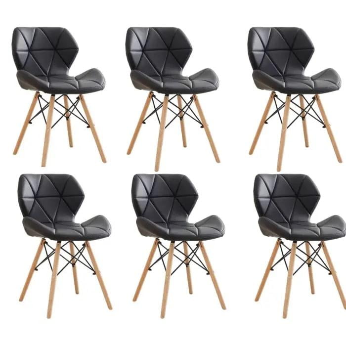 Moadchile - Pack 6 Sillas Radar Eames Negras